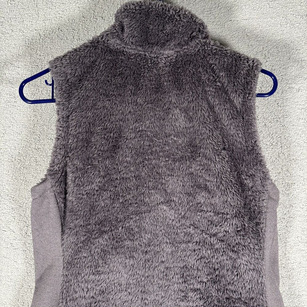 The North‎ Face Furry Fleece Vest Women’s Size S Full Zip Grey Camping Jogging - Picture 16 of 16